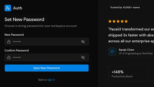Block - Reset Password