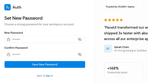 Block - Reset Password